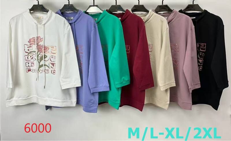 Bluzki damskie Roz M/L-XL-2XL, Mix Kolor Paczka 12 szt